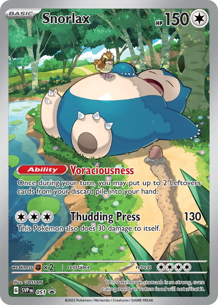 Snorlax Pokemon card