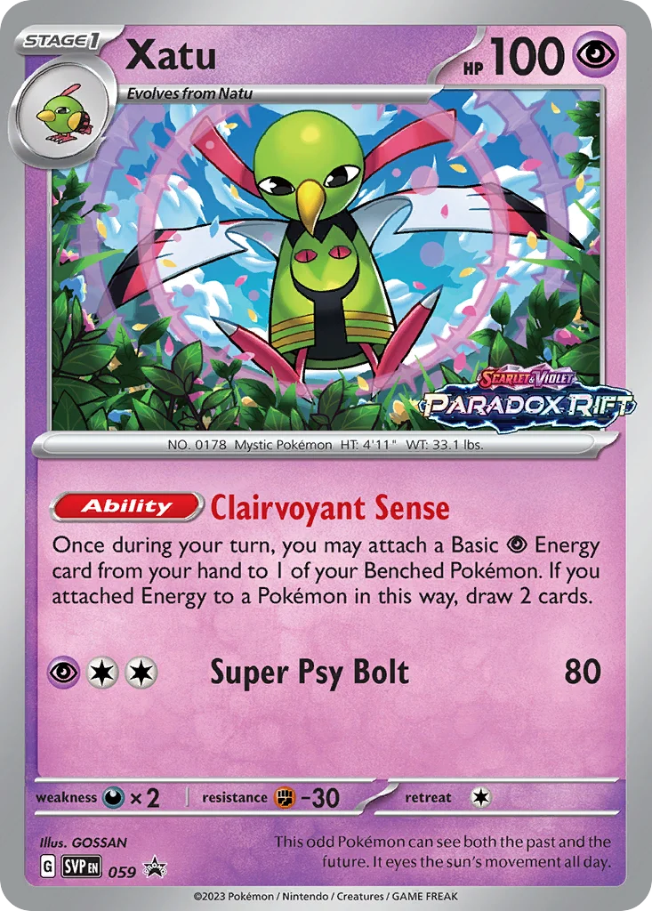 Xatu Pokemon card