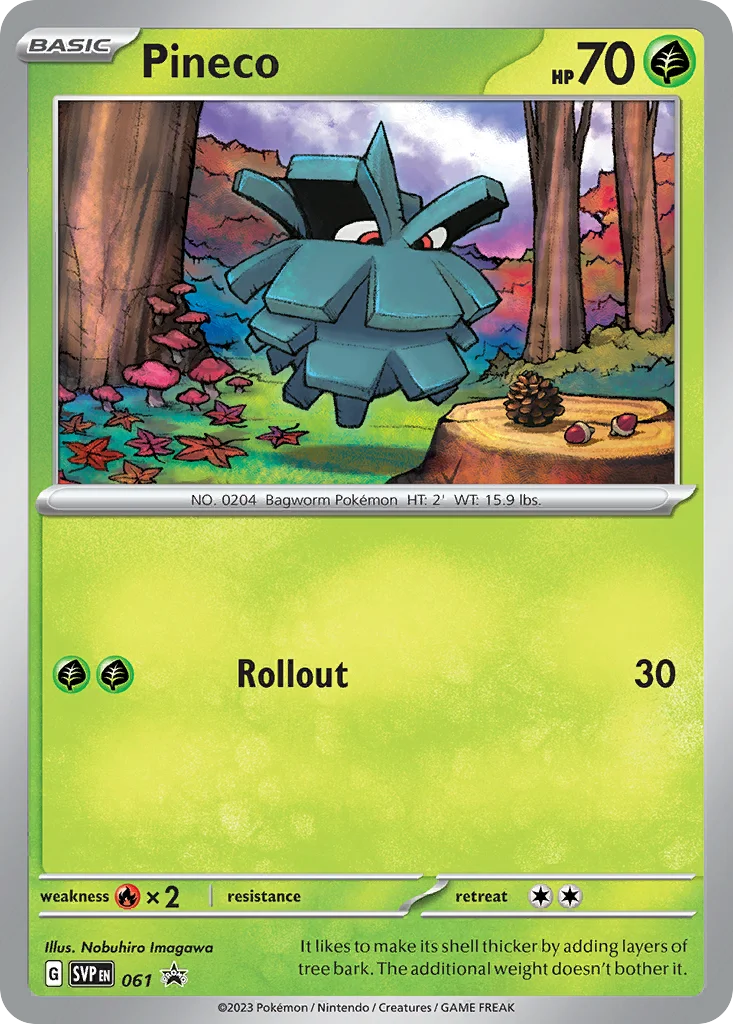 Pineco Pokemon card