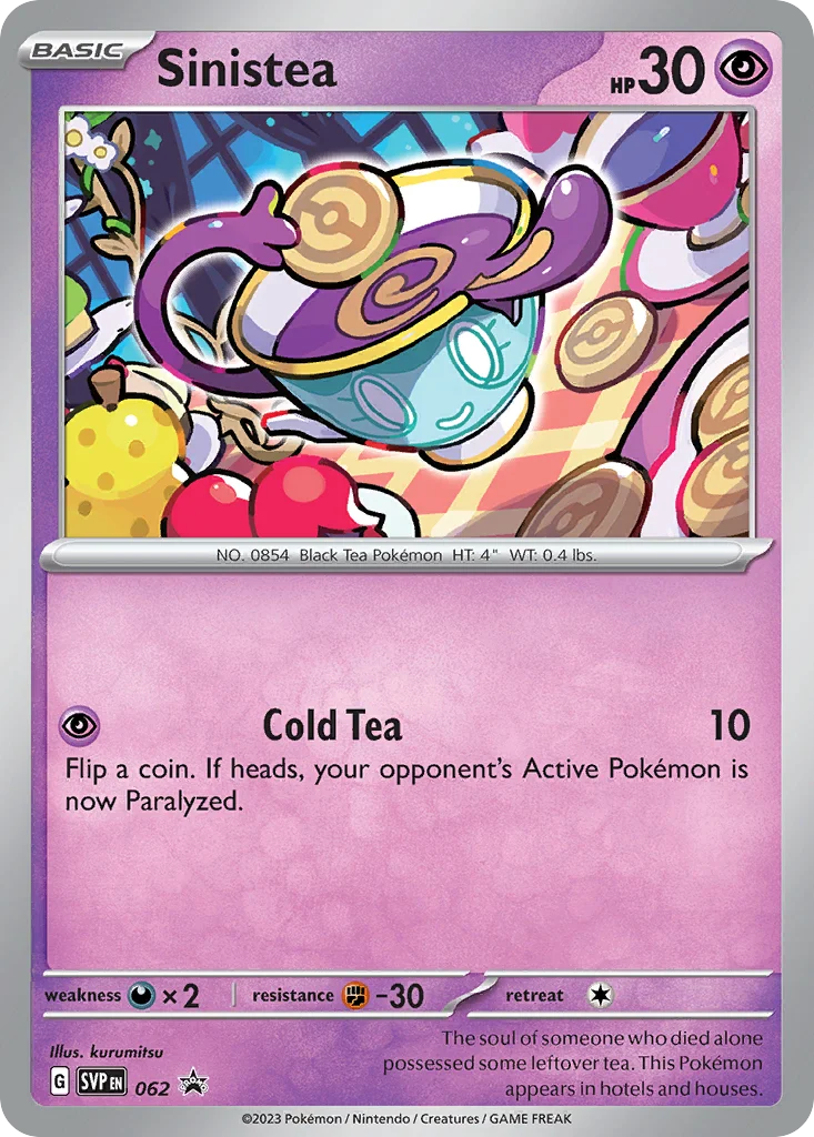 Sinistea Pokemon card