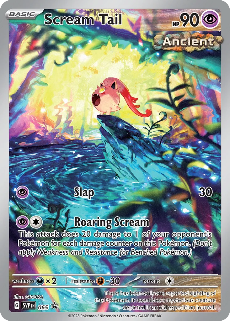Scream Tail Pokemon card