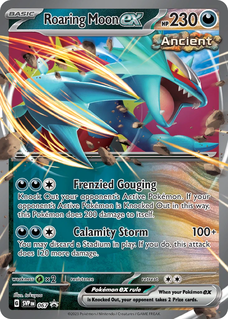 Roaring Moon ex Pokemon card