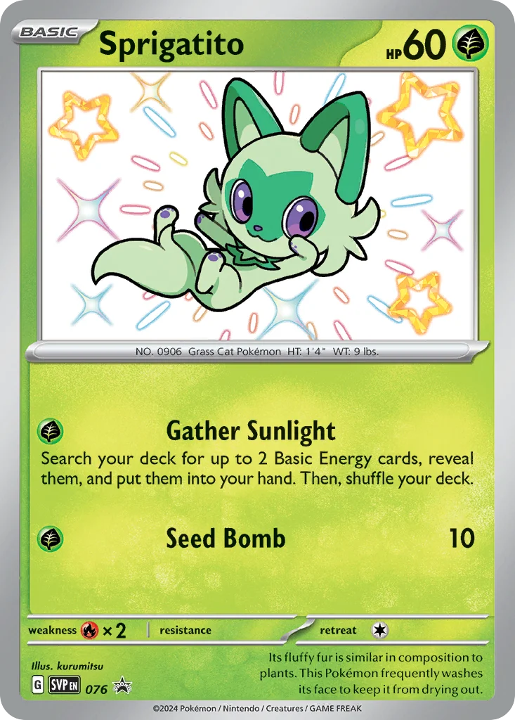 Sprigatito Pokemon card