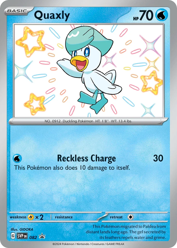 Quaxly Pokemon card
