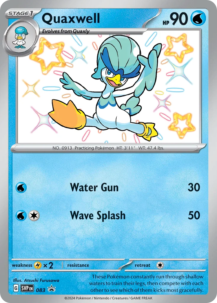 Quaxwell Pokemon card