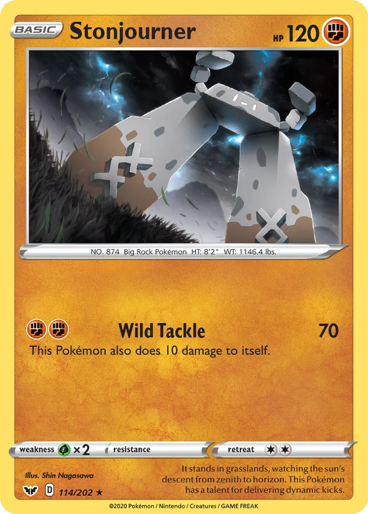 Stonjourner Pokemon card