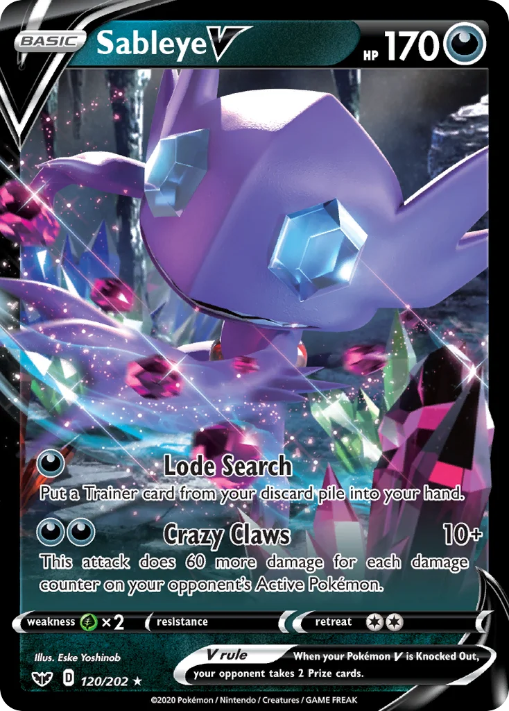 Sableye V Pokemon card