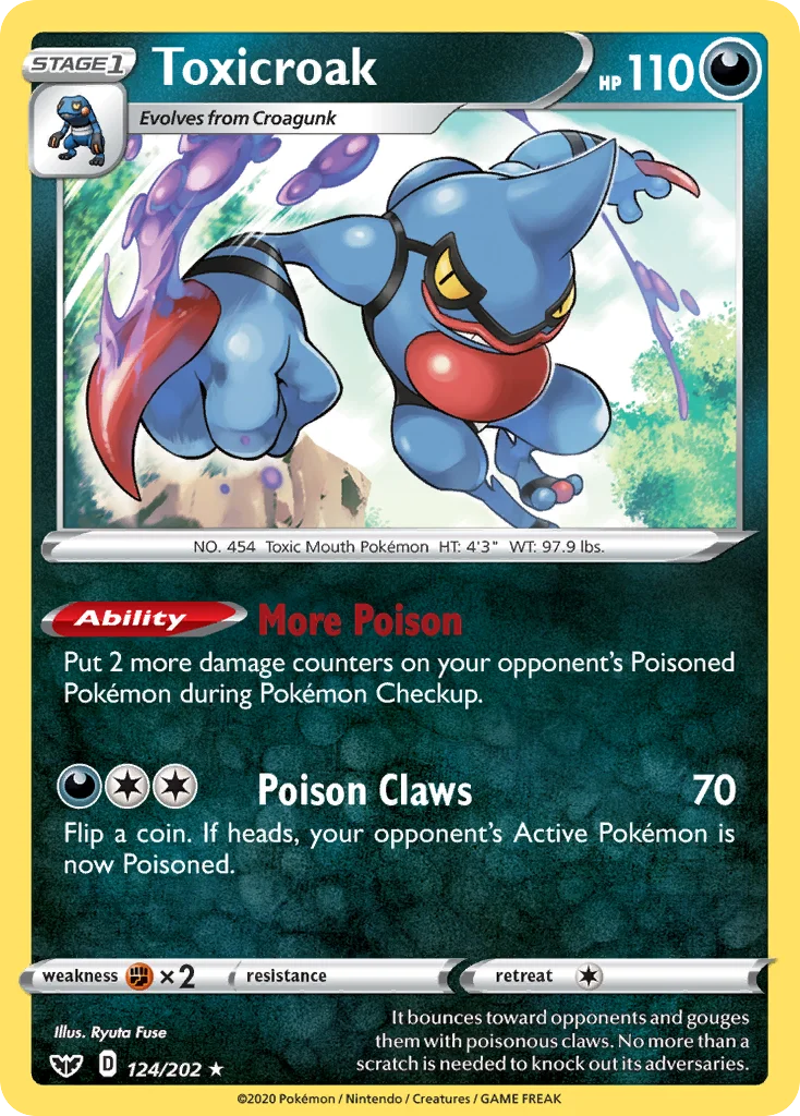 Toxicroak Pokemon card
