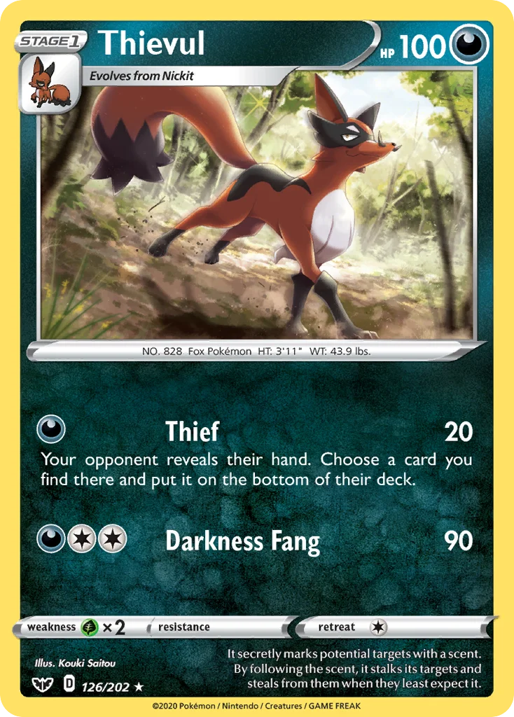 Thievul Pokemon card