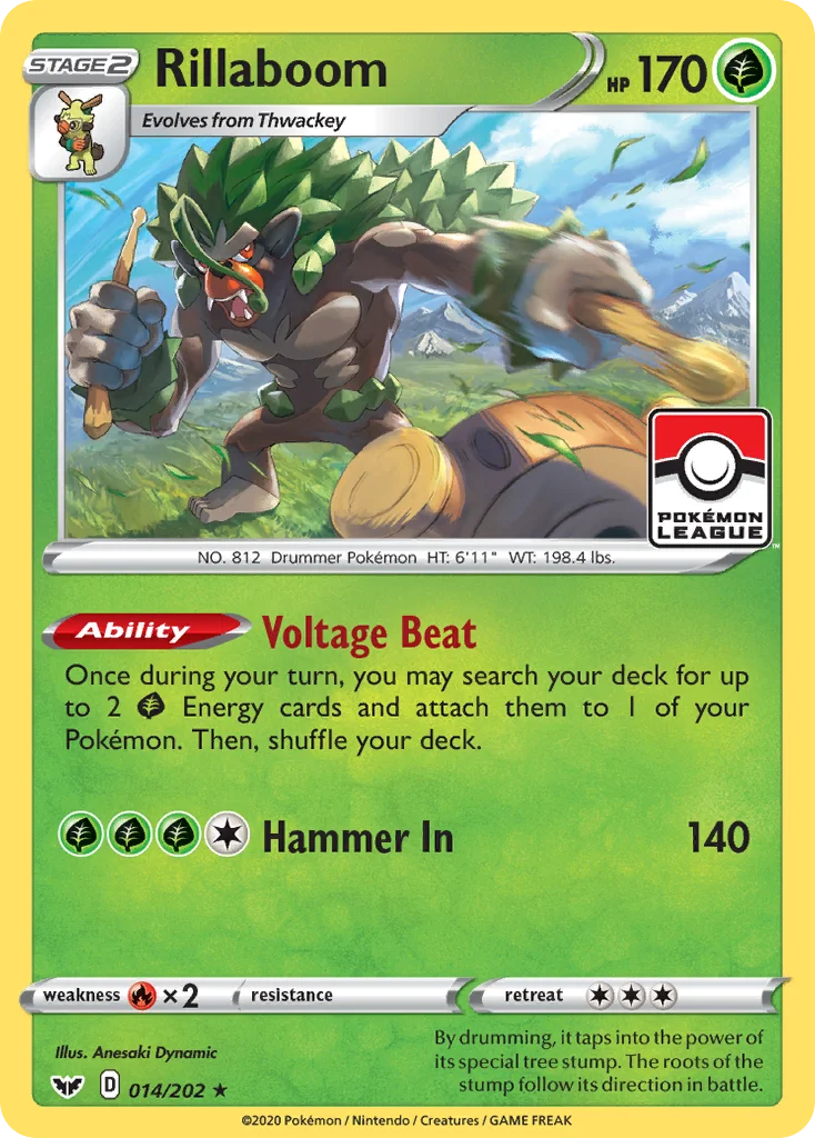 Rillaboom Pokemon card
