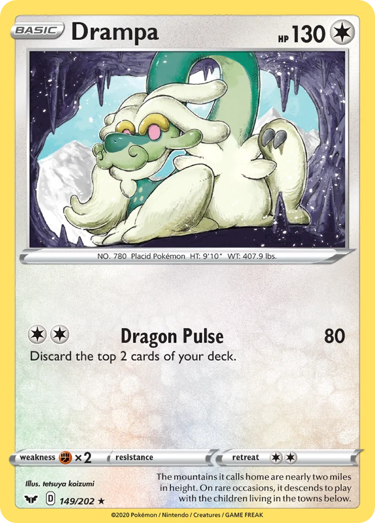 Drampa Pokemon card