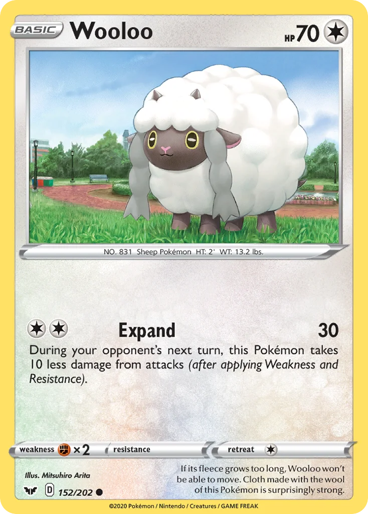 Wooloo Pokemon card