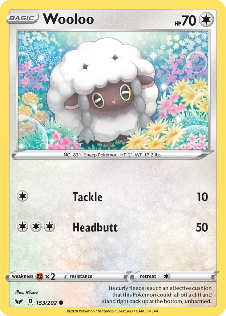 Wooloo Pokemon card