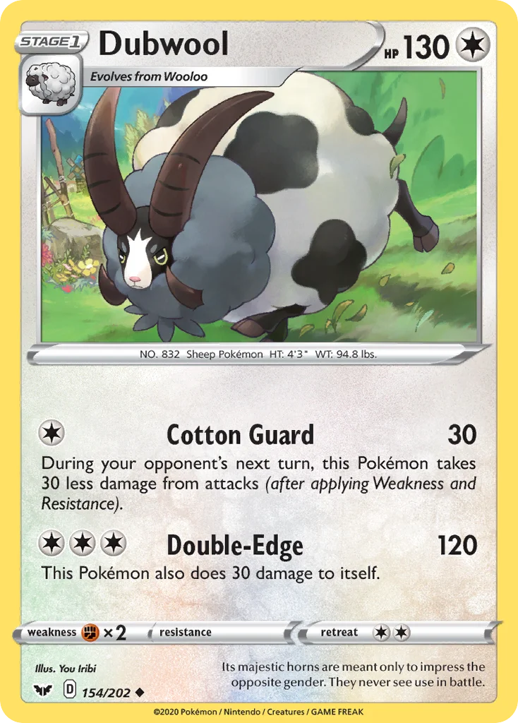Dubwool Pokemon card