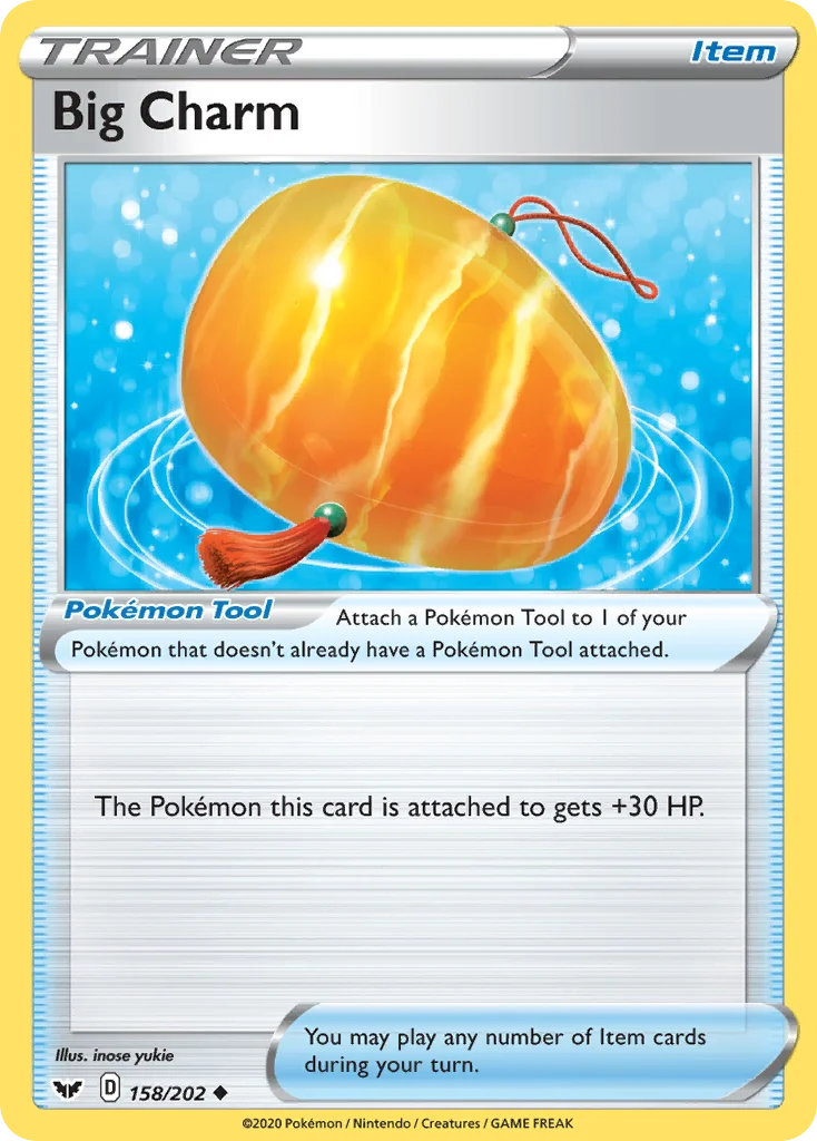 Big Charm Pokemon card