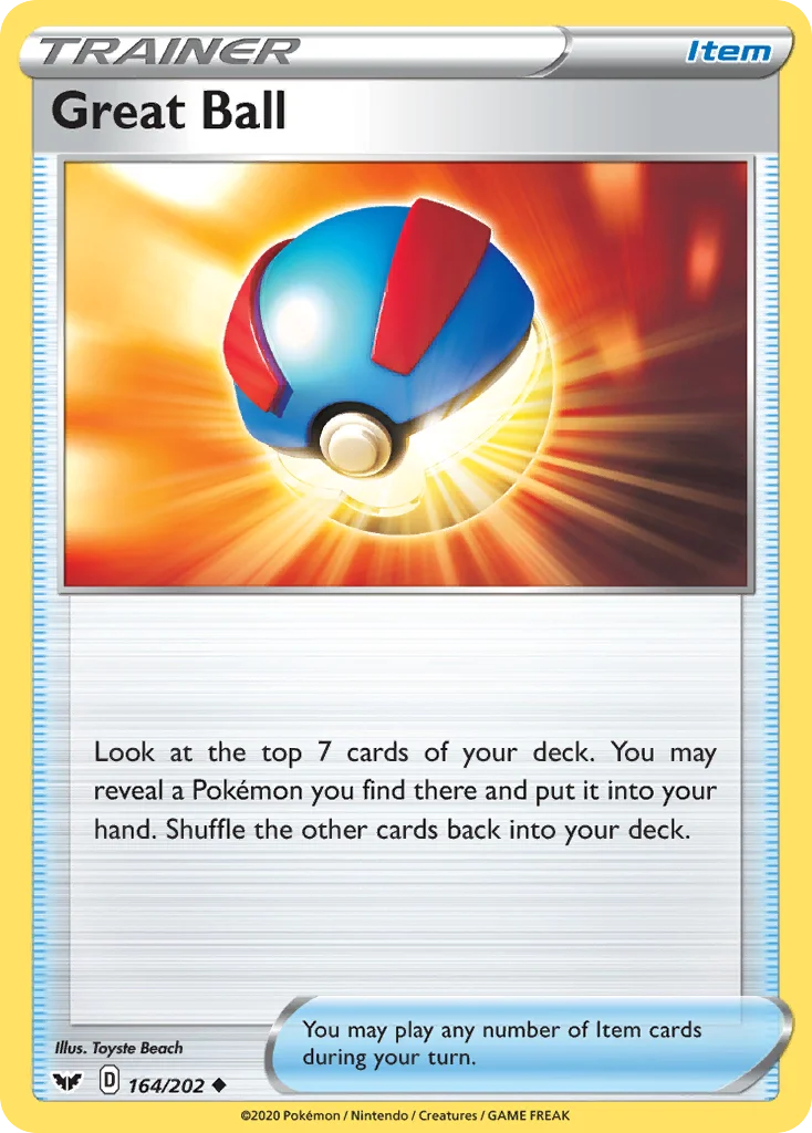 Great Ball Pokemon card