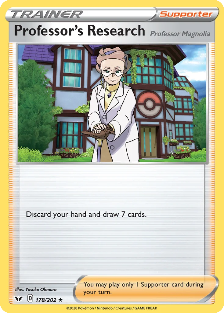 Professor's Research (Professor Magnolia) Pokemon card