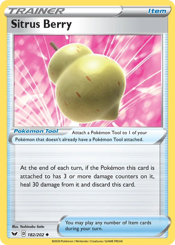 Sitrus Berry Pokemon card