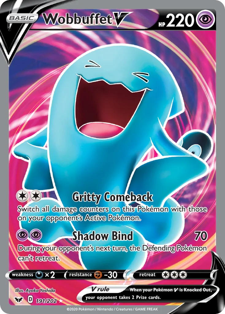 Wobbuffet V Pokemon card