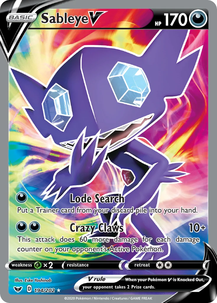 Sableye V Pokemon card