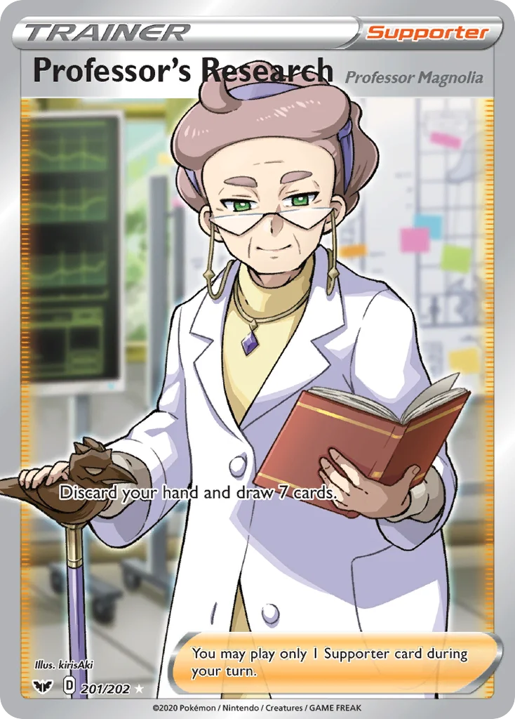 Professor's Research (Professor Magnolia) Pokemon card