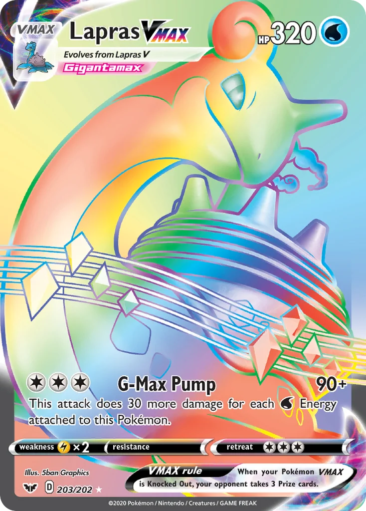 Lapras VMAX Pokemon card