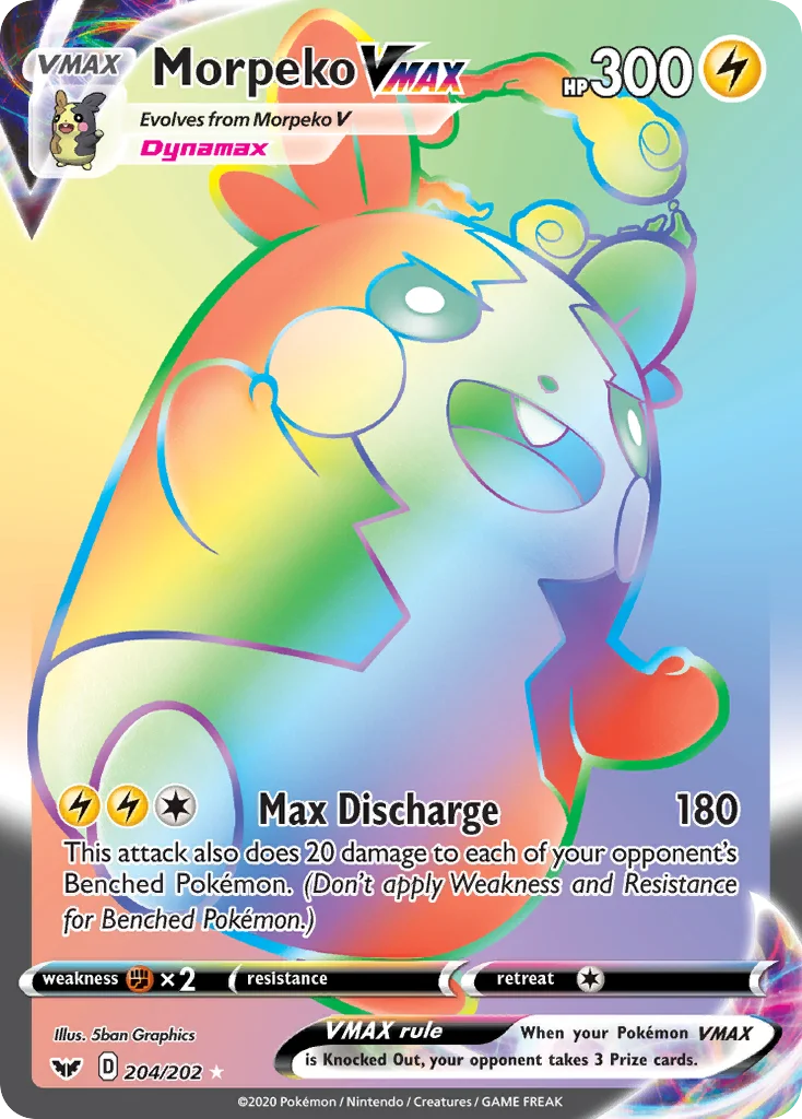 Morpeko VMAX Pokemon card
