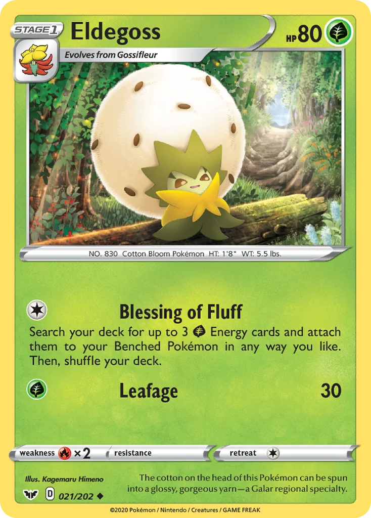 Eldegoss Pokemon card