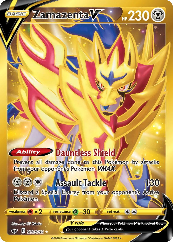 Zamazenta V Pokemon card