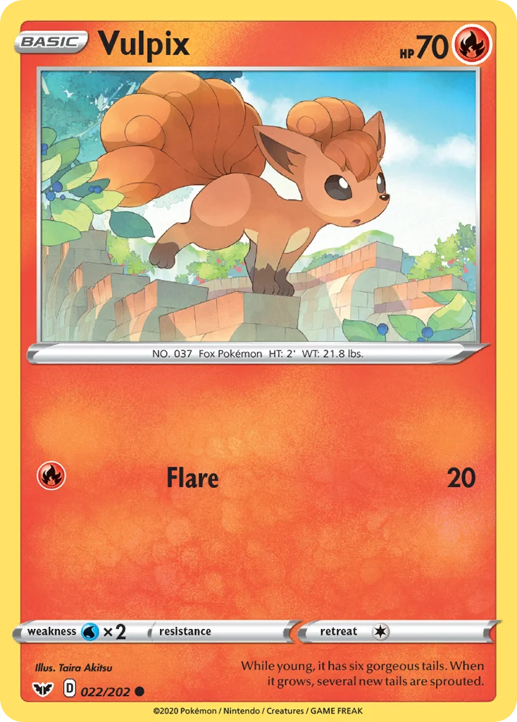 Vulpix Pokemon card