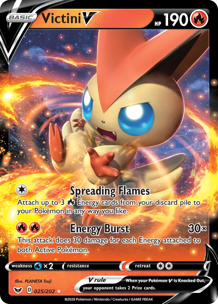 Victini V Pokemon card