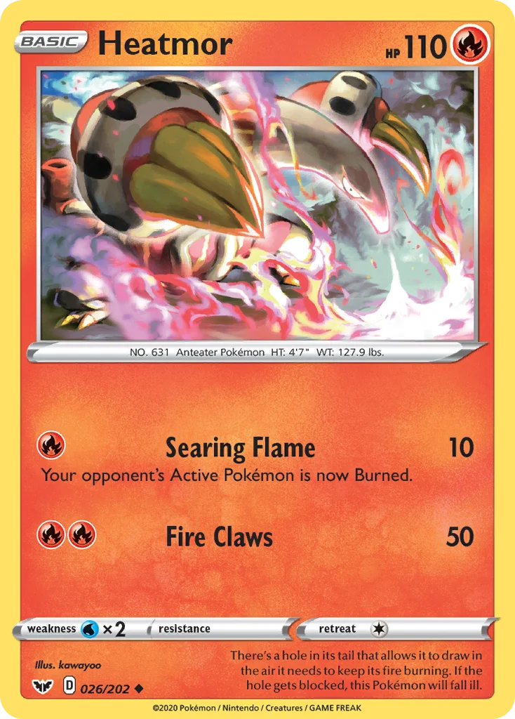 Heatmor Pokemon card