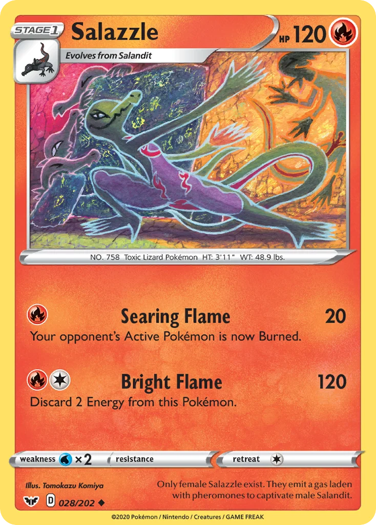 Salazzle Pokemon card