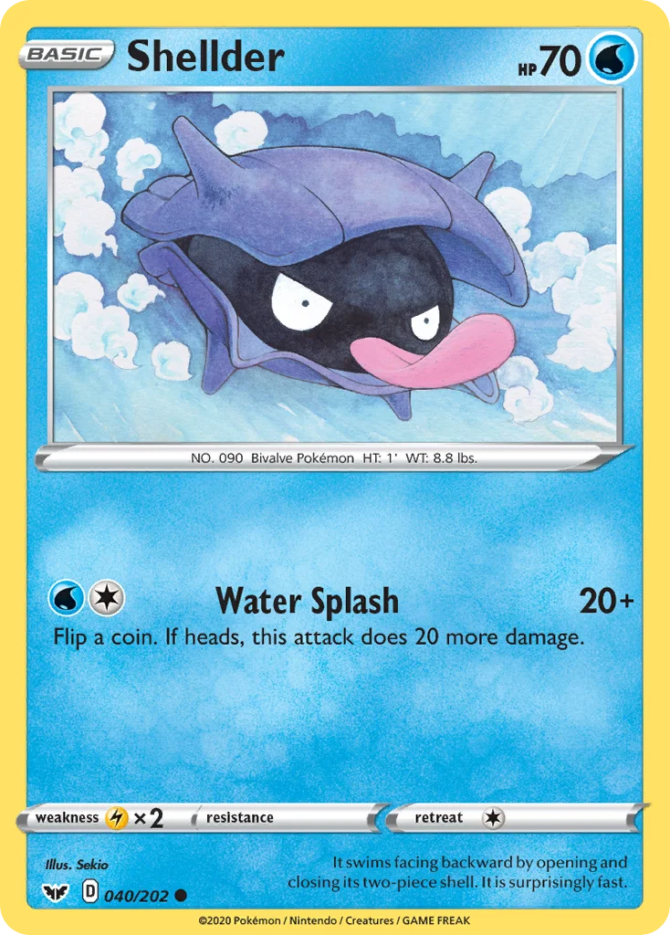 Shellder Pokemon card