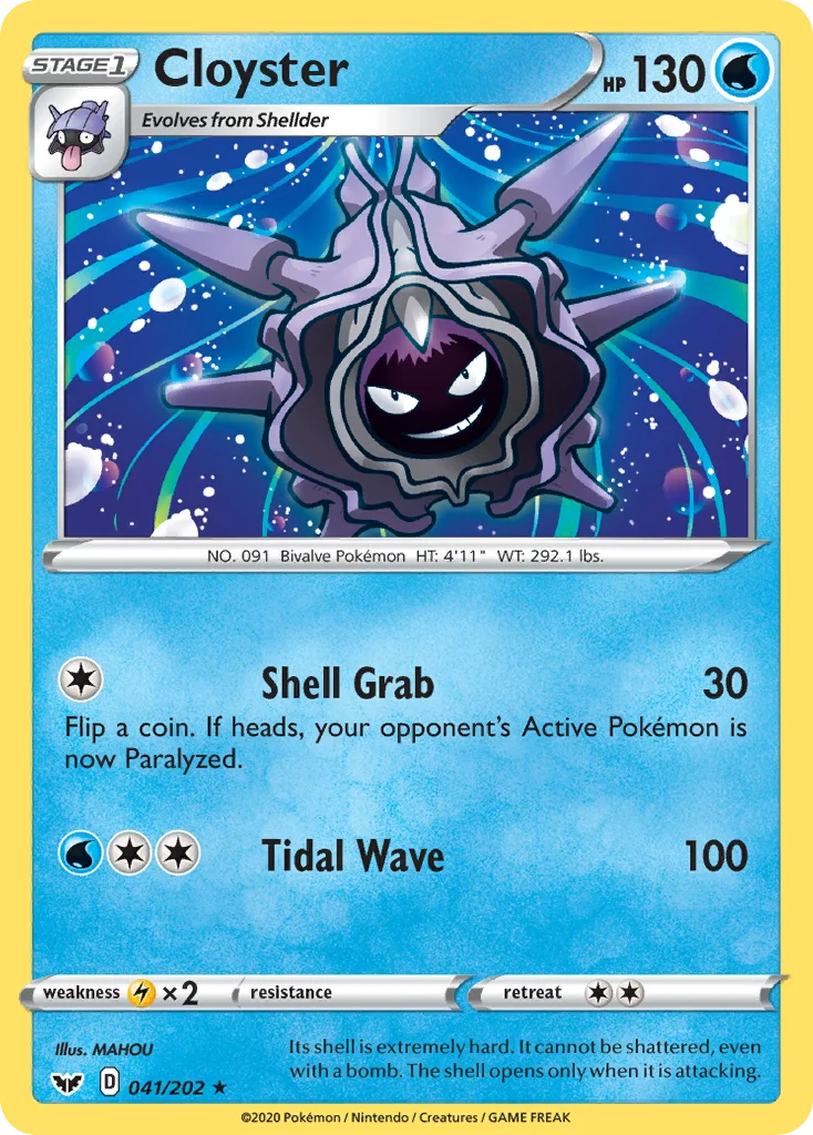 Cloyster Pokemon card