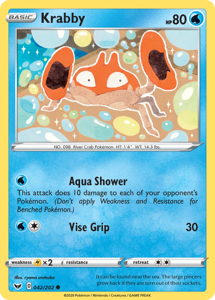 Krabby Pokemon card