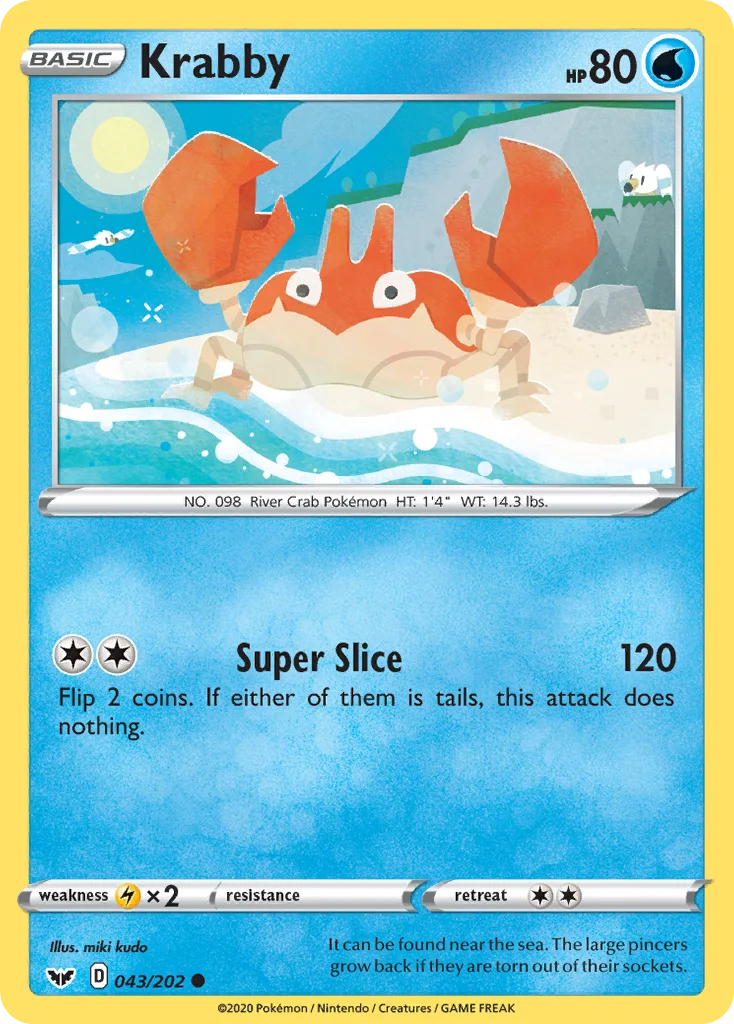 Krabby Pokemon card