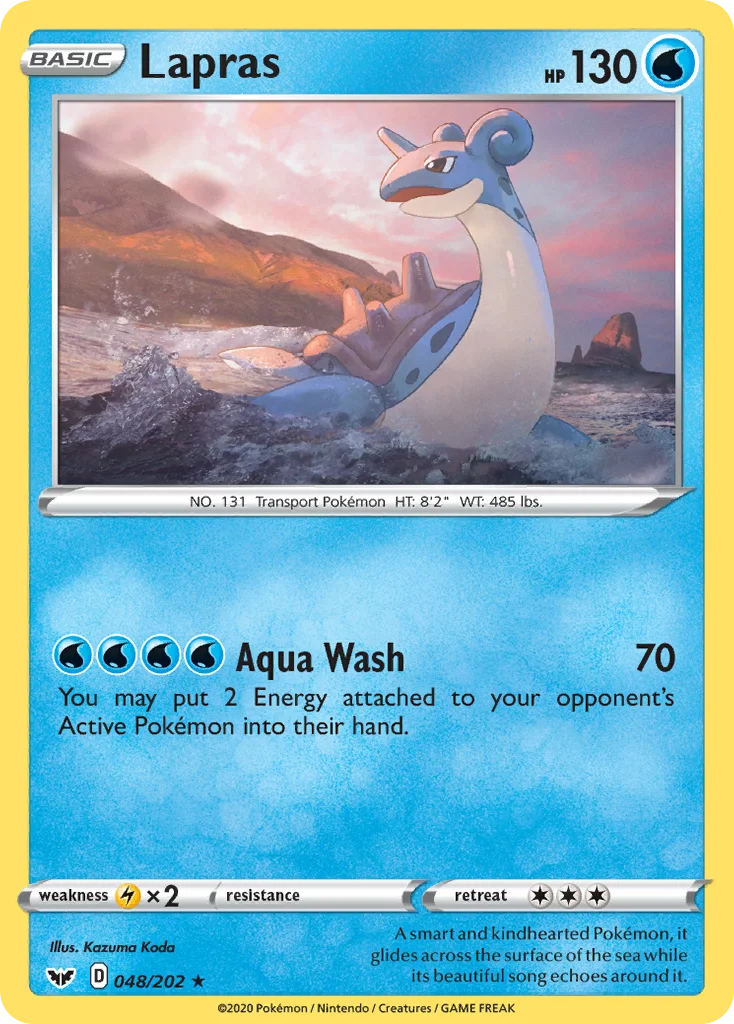 Lapras Pokemon card