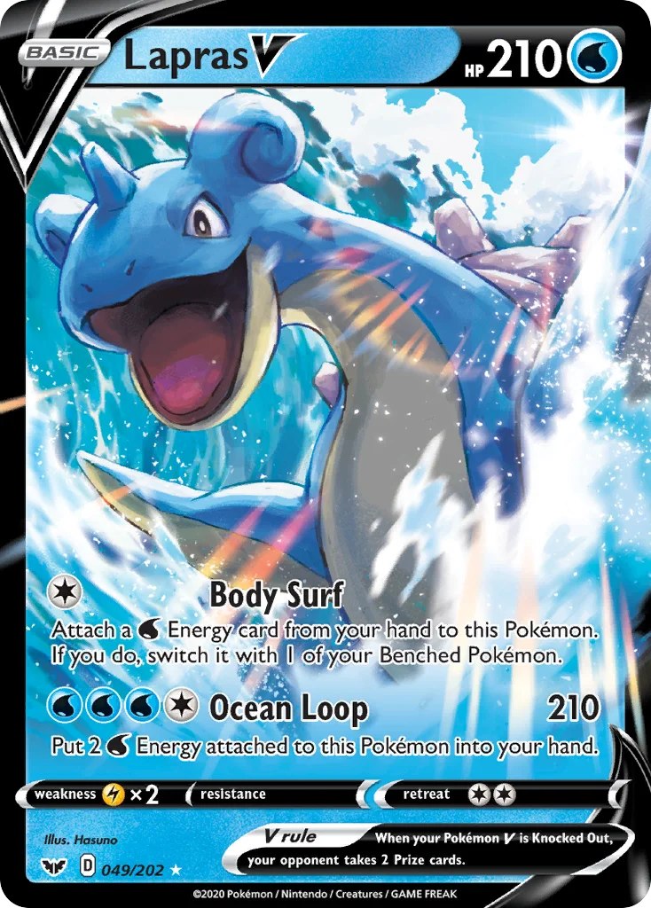 Lapras V Pokemon card