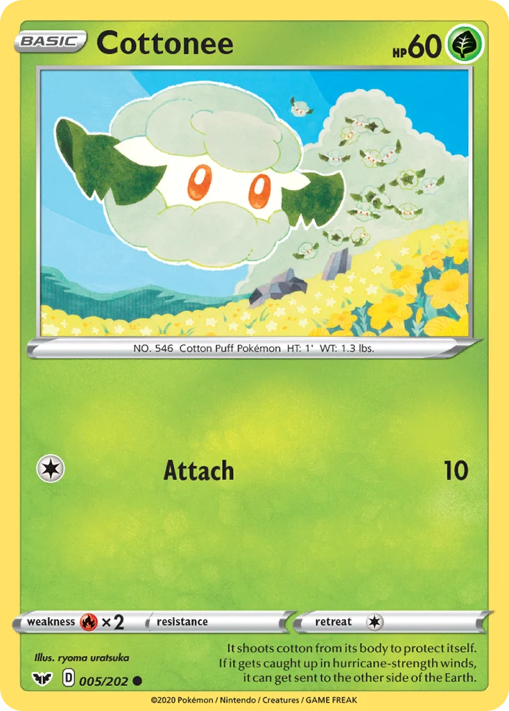 Cottonee Pokemon card