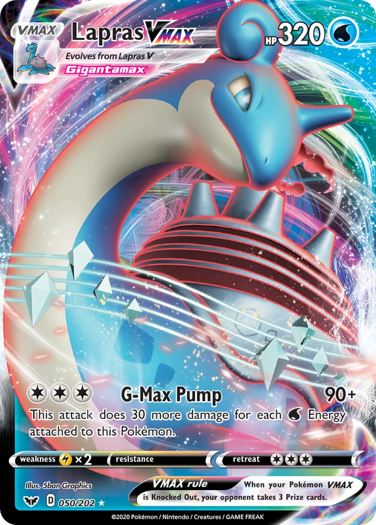 Lapras VMAX Pokemon card