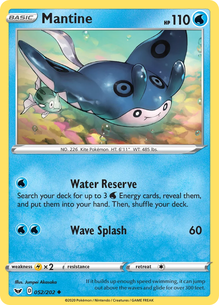 Mantine Pokemon card