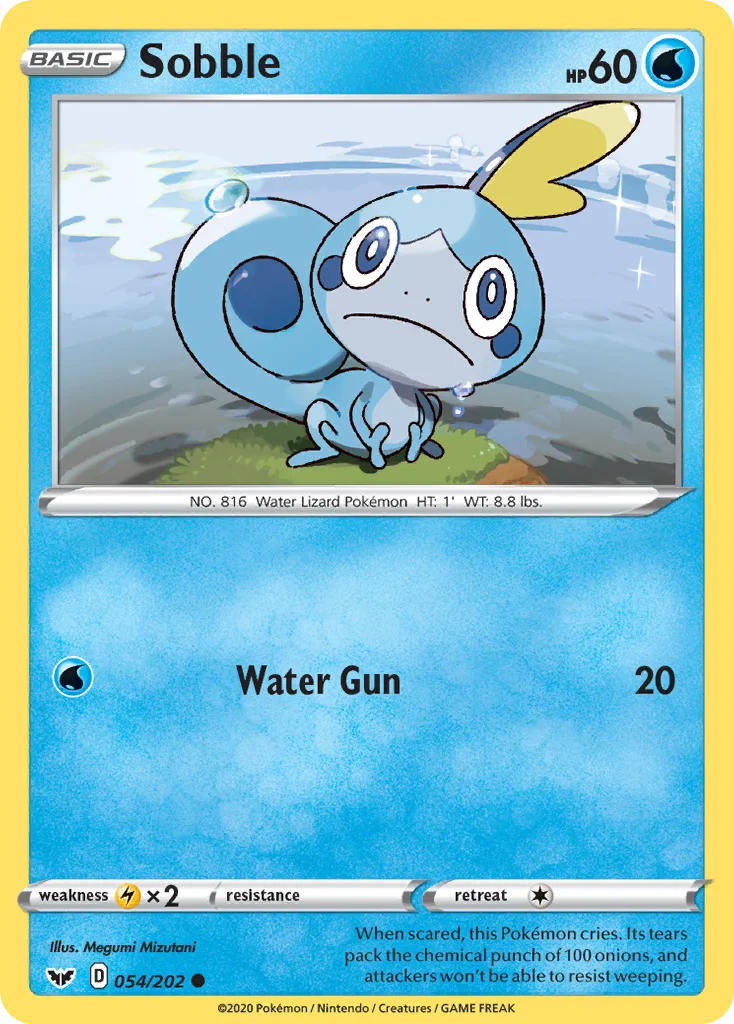 Sobble Pokemon card