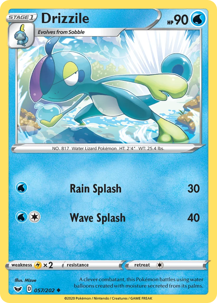 Drizzile Pokemon card