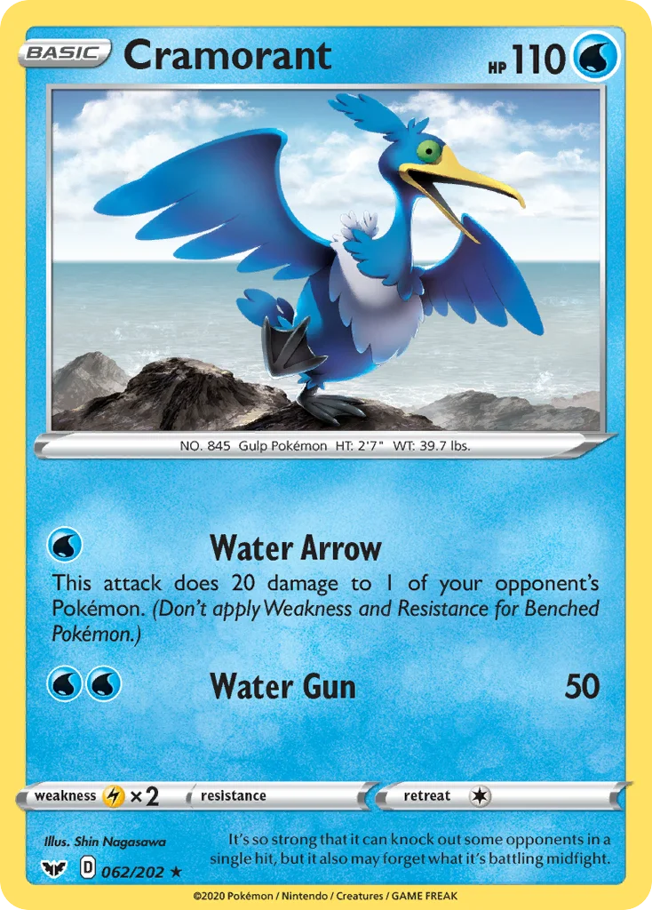 Cramorant Pokemon card