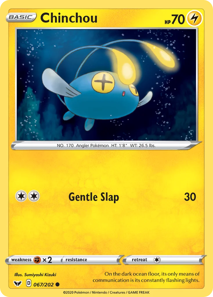 Chinchou Pokemon card