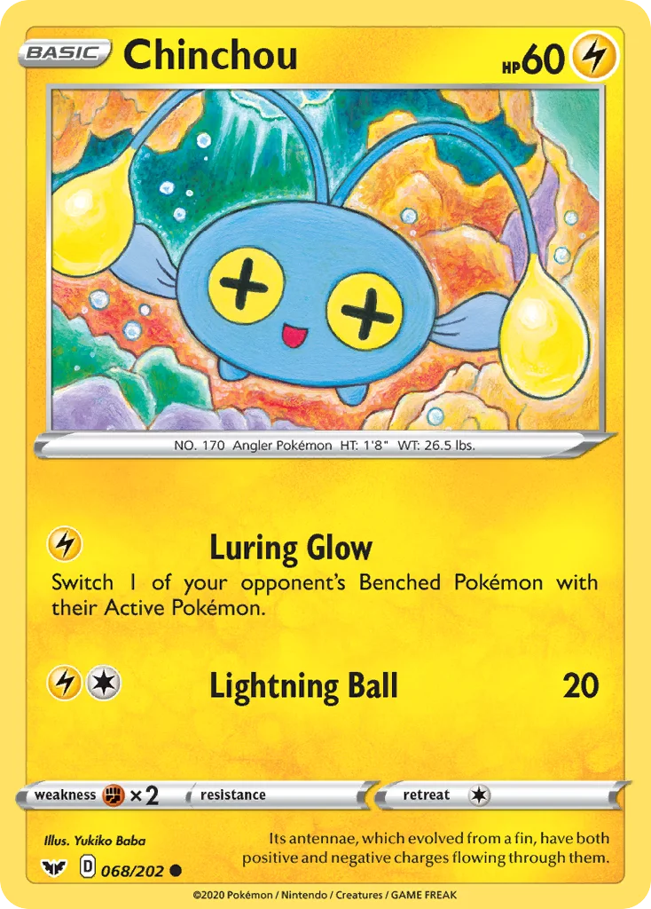 Chinchou Pokemon card
