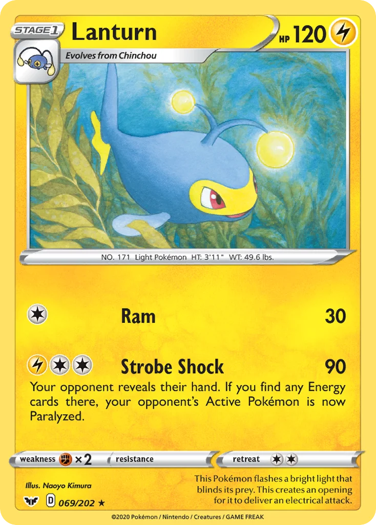 Lanturn Pokemon card