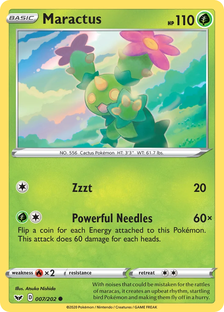 Maractus Pokemon card