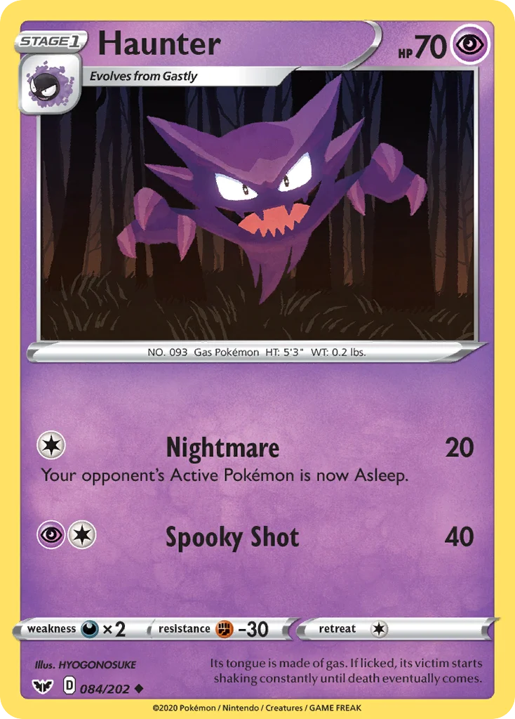 Haunter Pokemon card